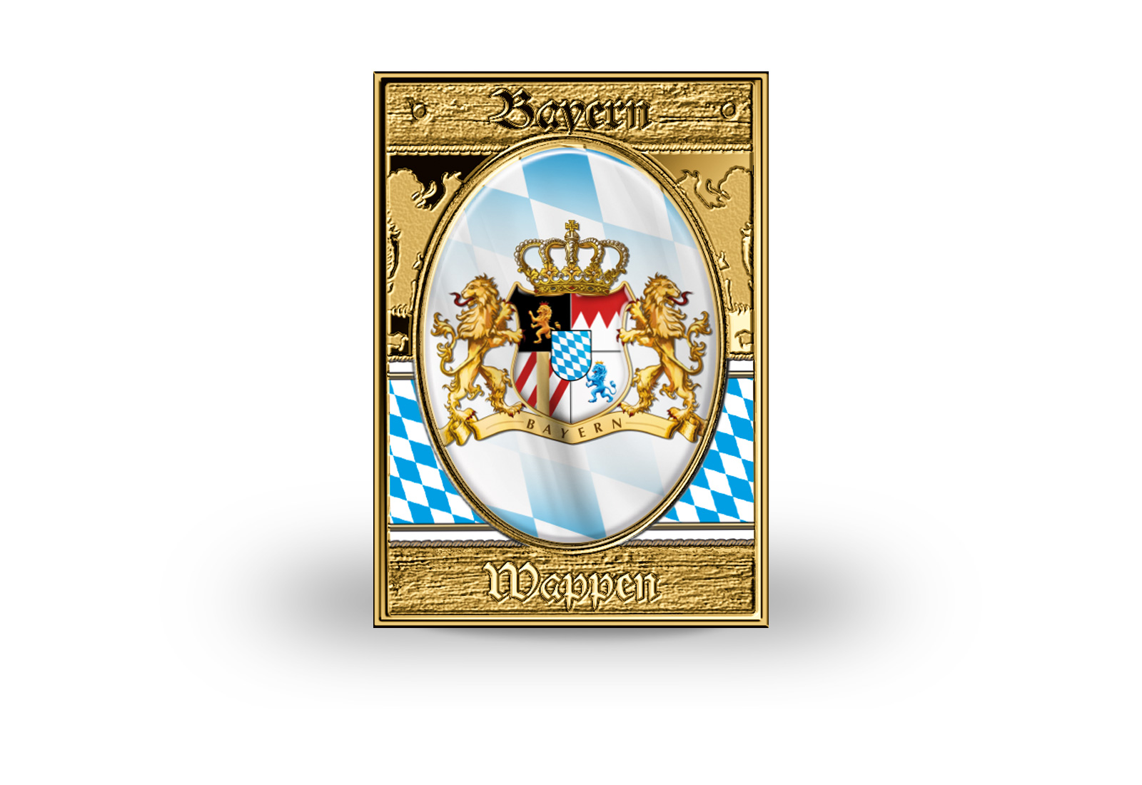 Goldmünze 999er Gold Wappen Bayern