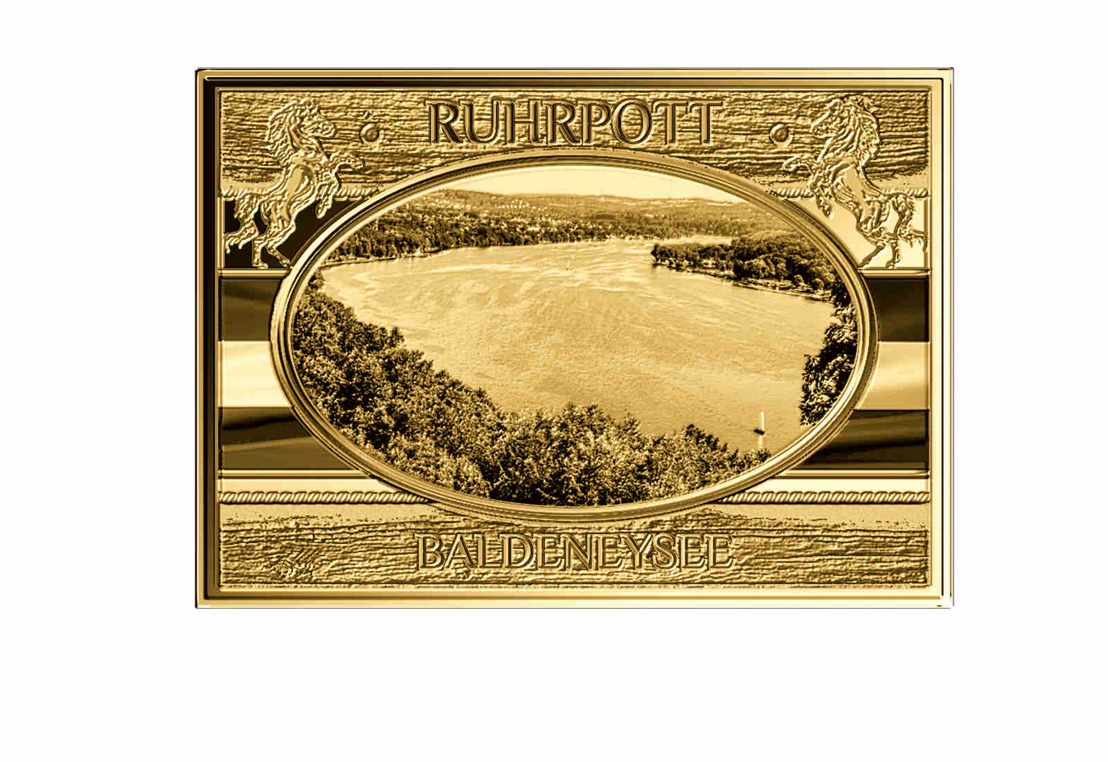 Goldbarren Baldeneysee - NRW Ruhrpott 999/1000 Gold