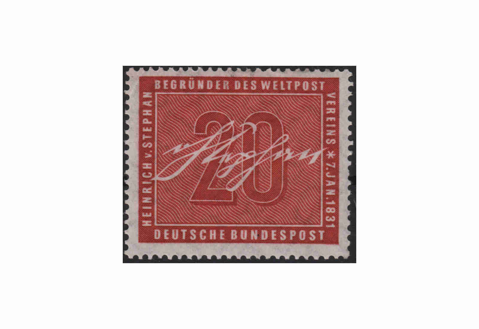 BRD 125. Geburtstag von Heinrich von Stephan Mi.Nr. 227 postfrisch