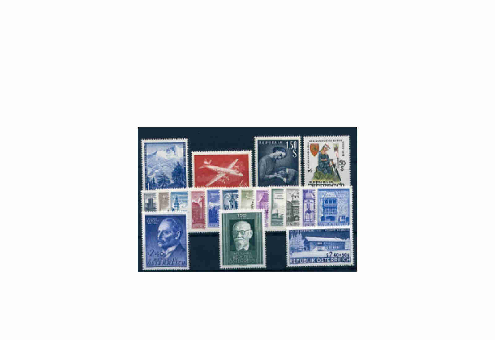 Österreich Jahrgang 1956 gestempelt