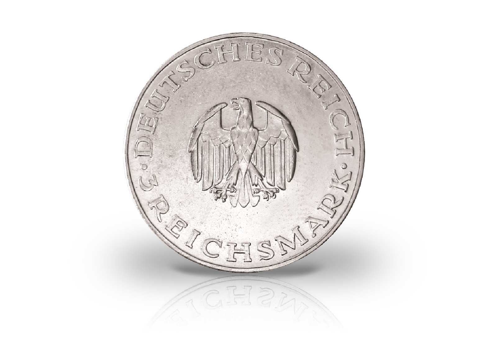 3 Reichsmark Silbermünze 1929 Weimarer Republik Gotthold Ephraim Lessing Jaeger-Nr. 335