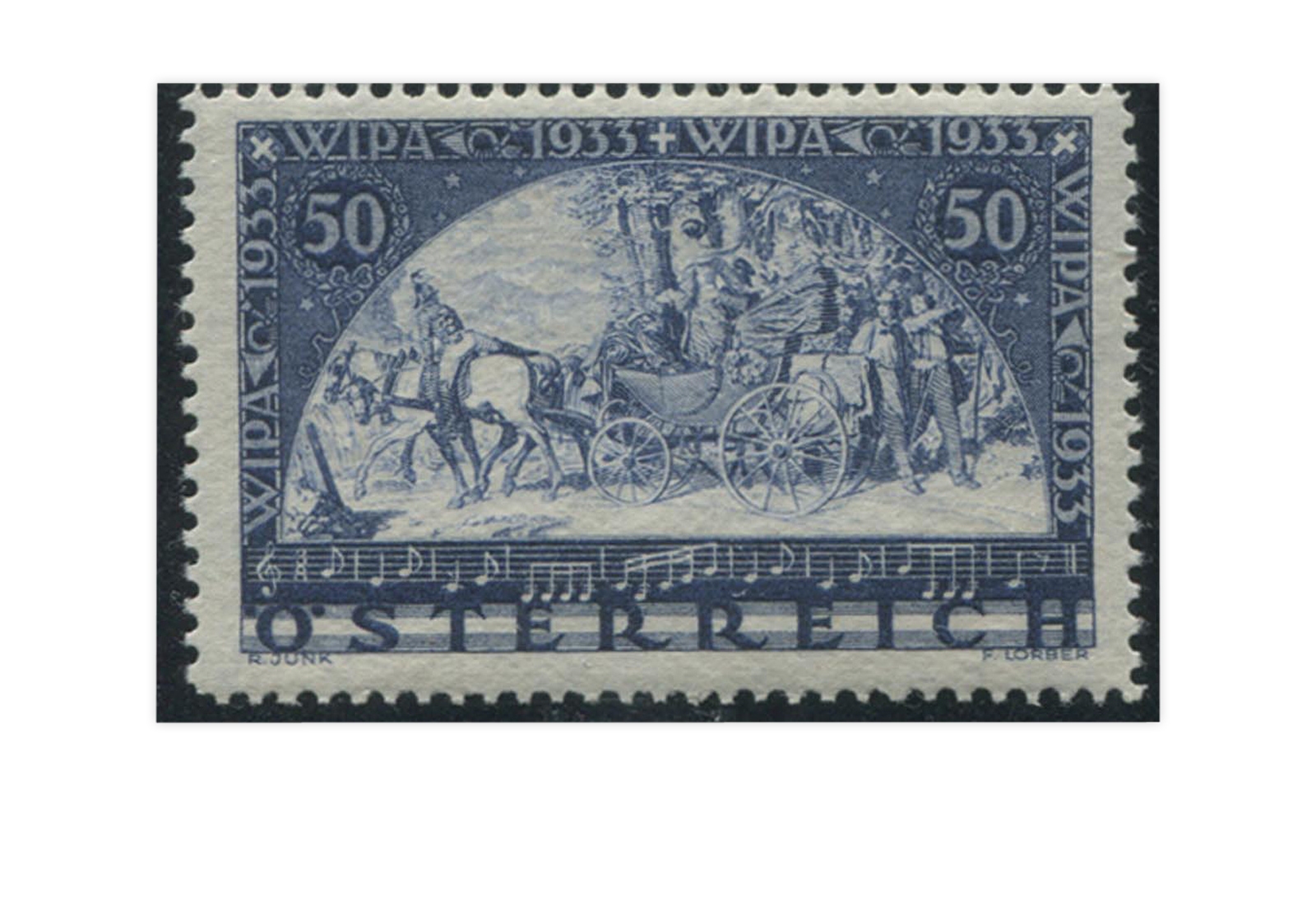 1. Republik Österreich WIPA 1933 Mi.Nr. 555 A Falz