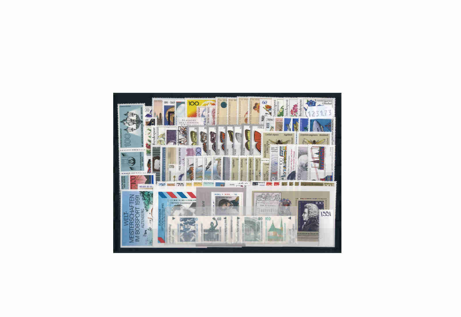 Briefmarken BRD Jahrgangssatz 1991 Michel-Nr. 1488-1581 postfrisch
