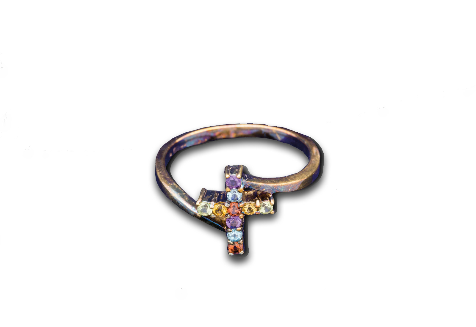 Kreuz-Ring des Himmels in Silber Größe 19 Kreuz 1,3x 1cm