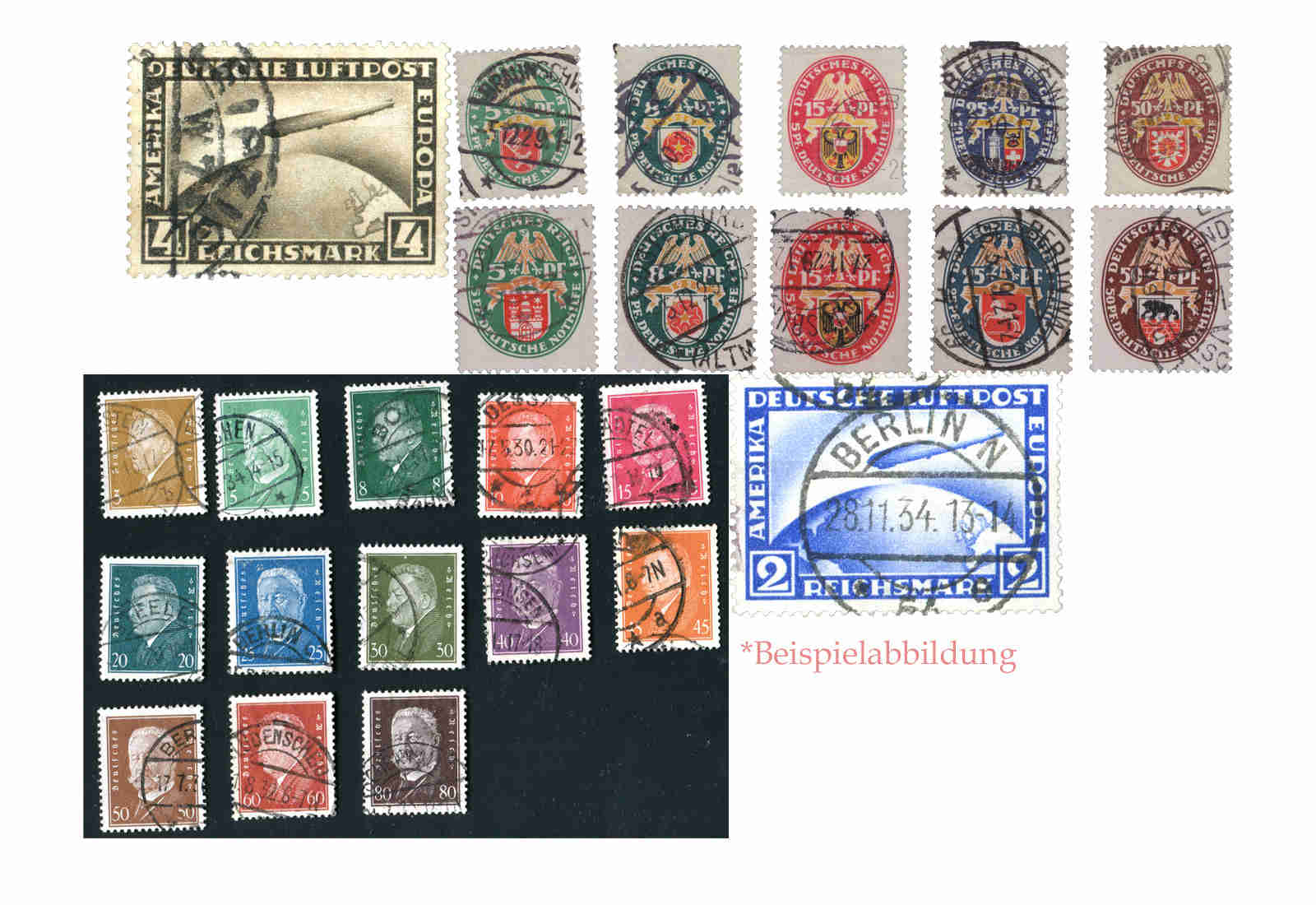 DR Jahrgang 1928/29 gest. 25 Marken MiNr. 410-434