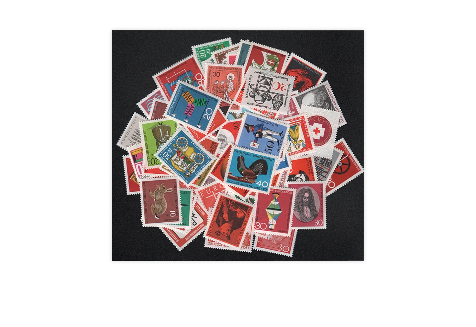 200 verschiedene BRD Marken aus den 60er Jahren