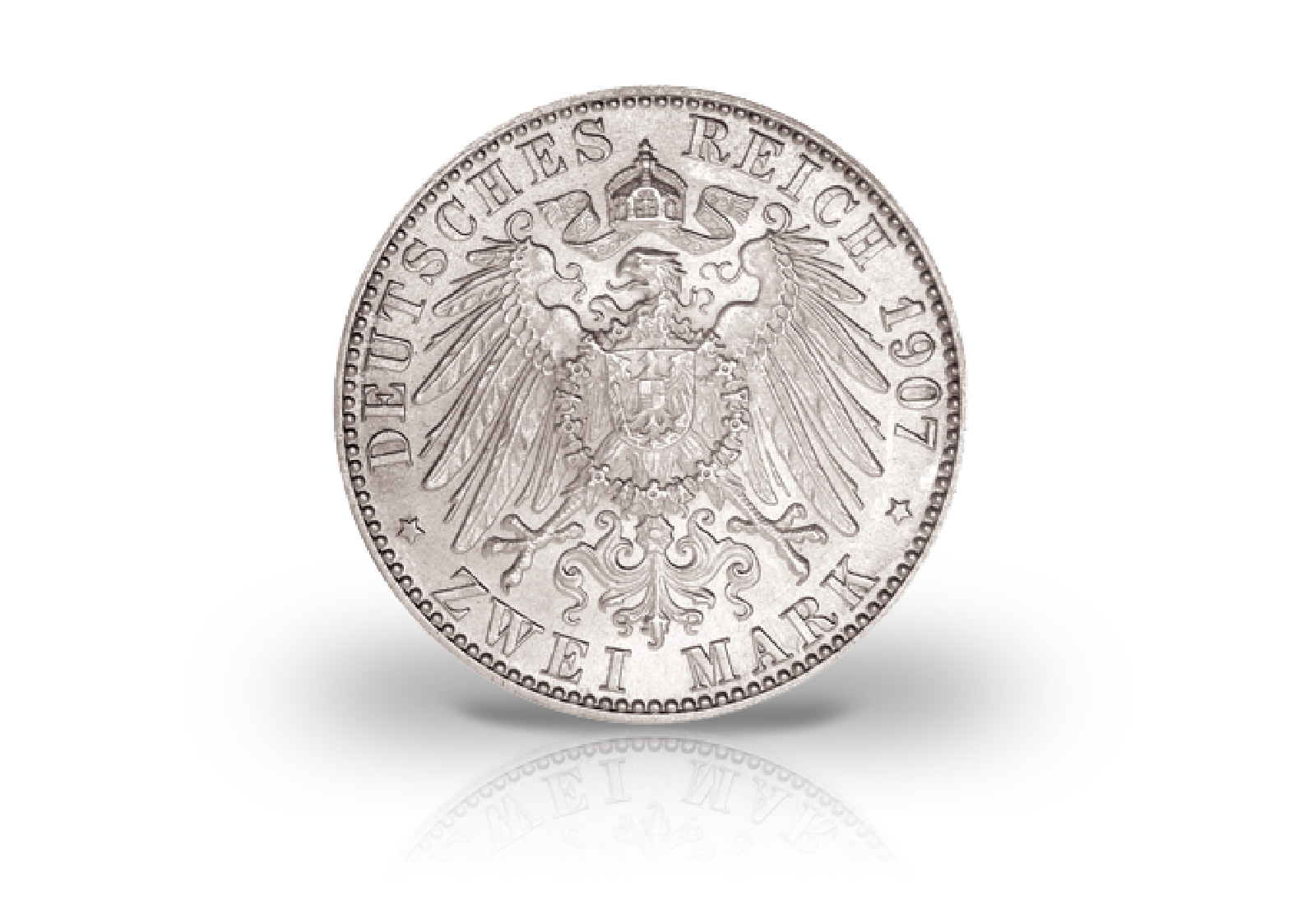 2 Mark 1891-1912 Deutsches Kaiserreich Preußen Wilhelm II. Jaeger-Nr. 102