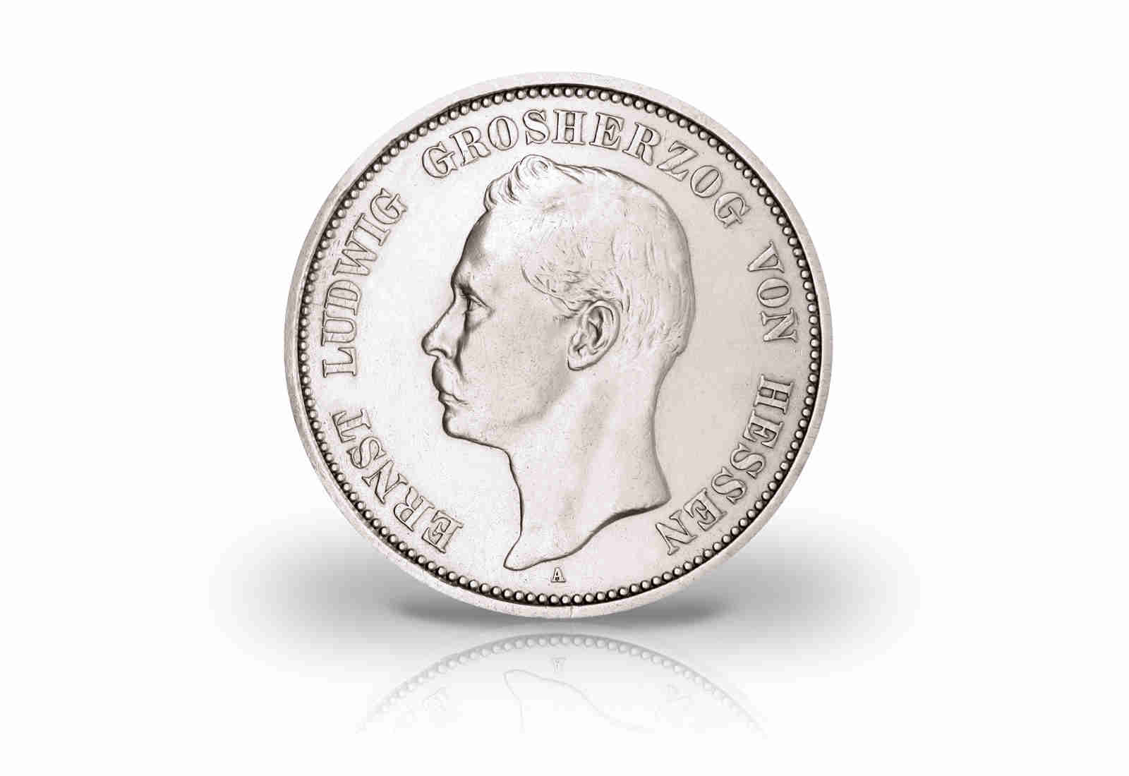 5 Mark 1895 bis 1900 Deutsches Kaiserreich Ernst Ludwig Hessen Jaeger-Nr. 73
