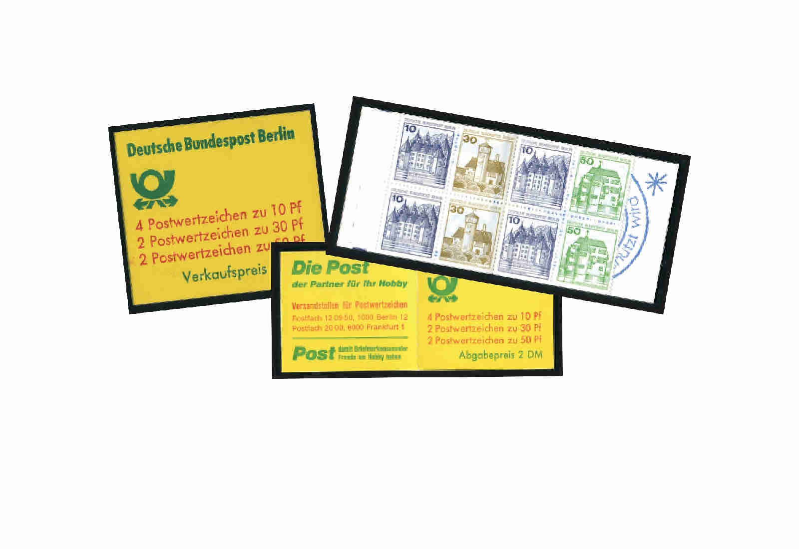 Berlin 1977 und 1980 Markenheftchen-Duo im SET: MH 10 + 11 postfrisch