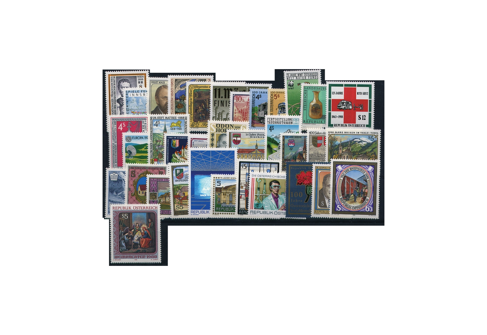 Österreich Jahrgang 1988 gestempelt