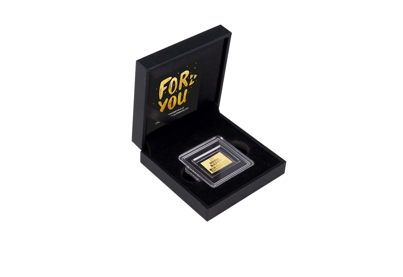 Goldausgabe Motiv "Happy Birthday Kuchen" 999/1000 Gold