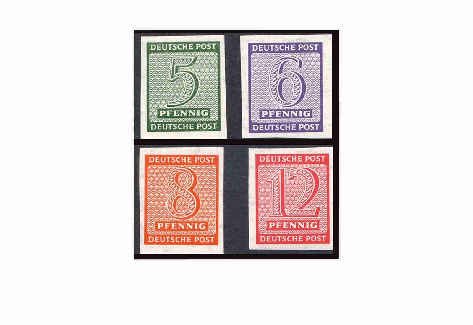 SBZ Michel-Nr. 116X/119X gestempelt