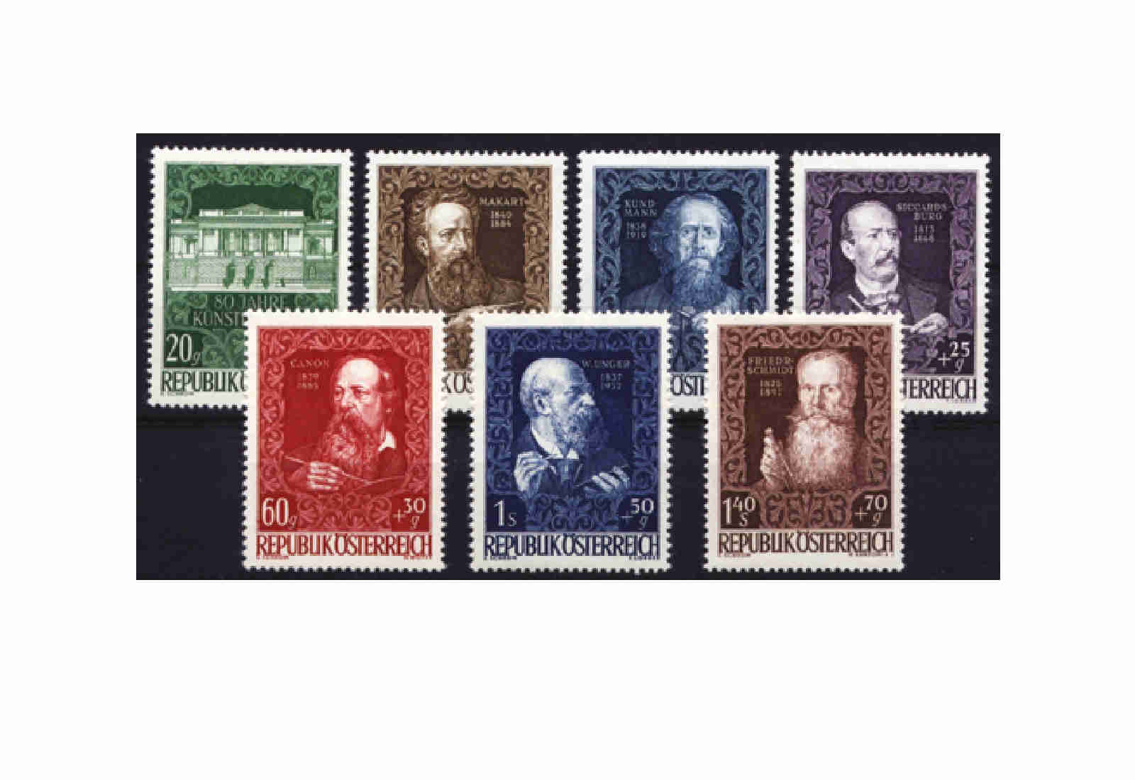 2. Republik Österreich Mi.Nr. 878/884 Falz