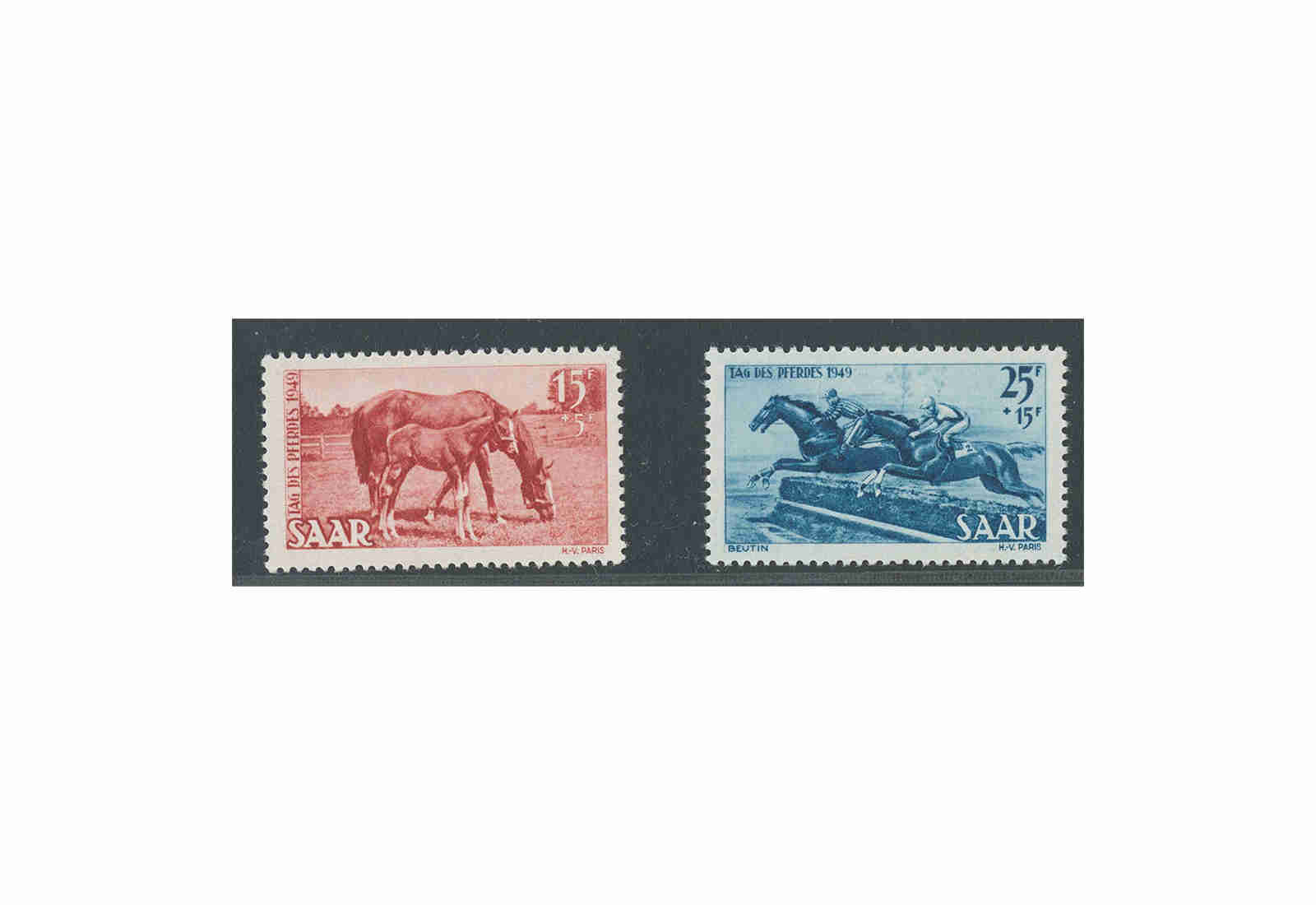 Briefmarke Saar 265/66 **