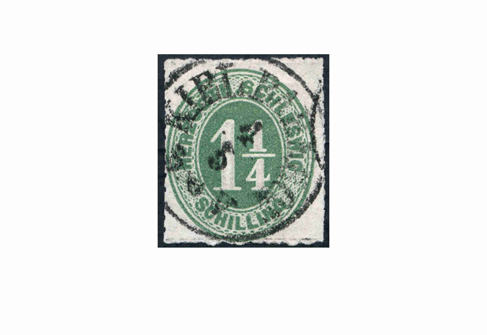 Briefmarke Altdeutschland Schleswig-Holstein Freimarke 1864 Michel-Nr. 4 gestempelt