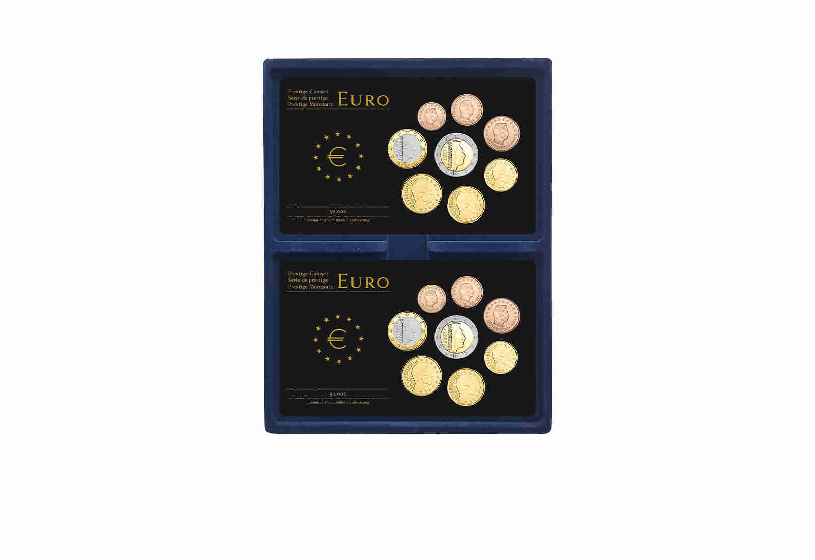 Premium-Münzbox für 2 Münzsätze - Schutz & Stil in Perfektion