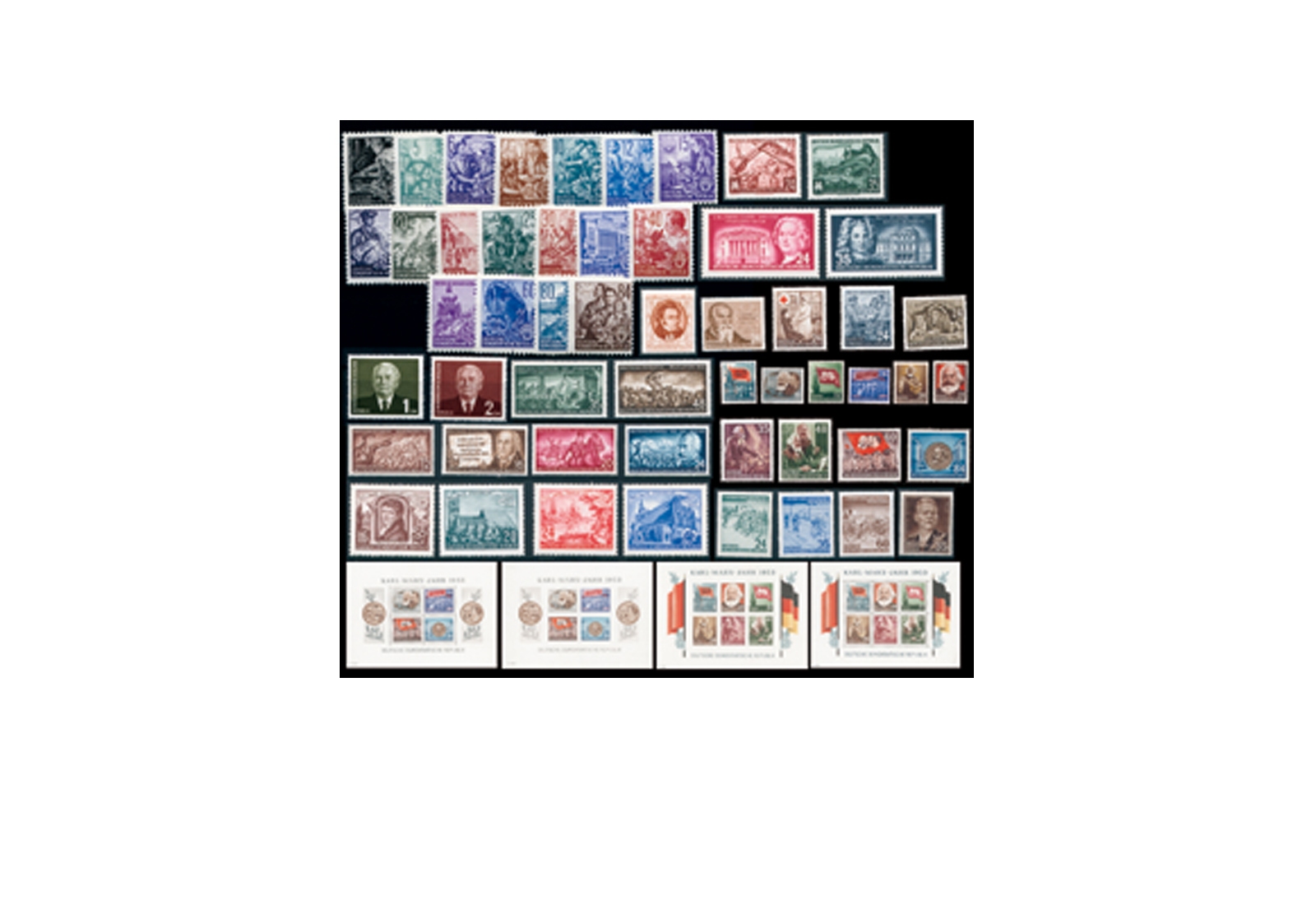 DDR Jahrgang 1953 Mi.Nr. 342/422 postfrisch