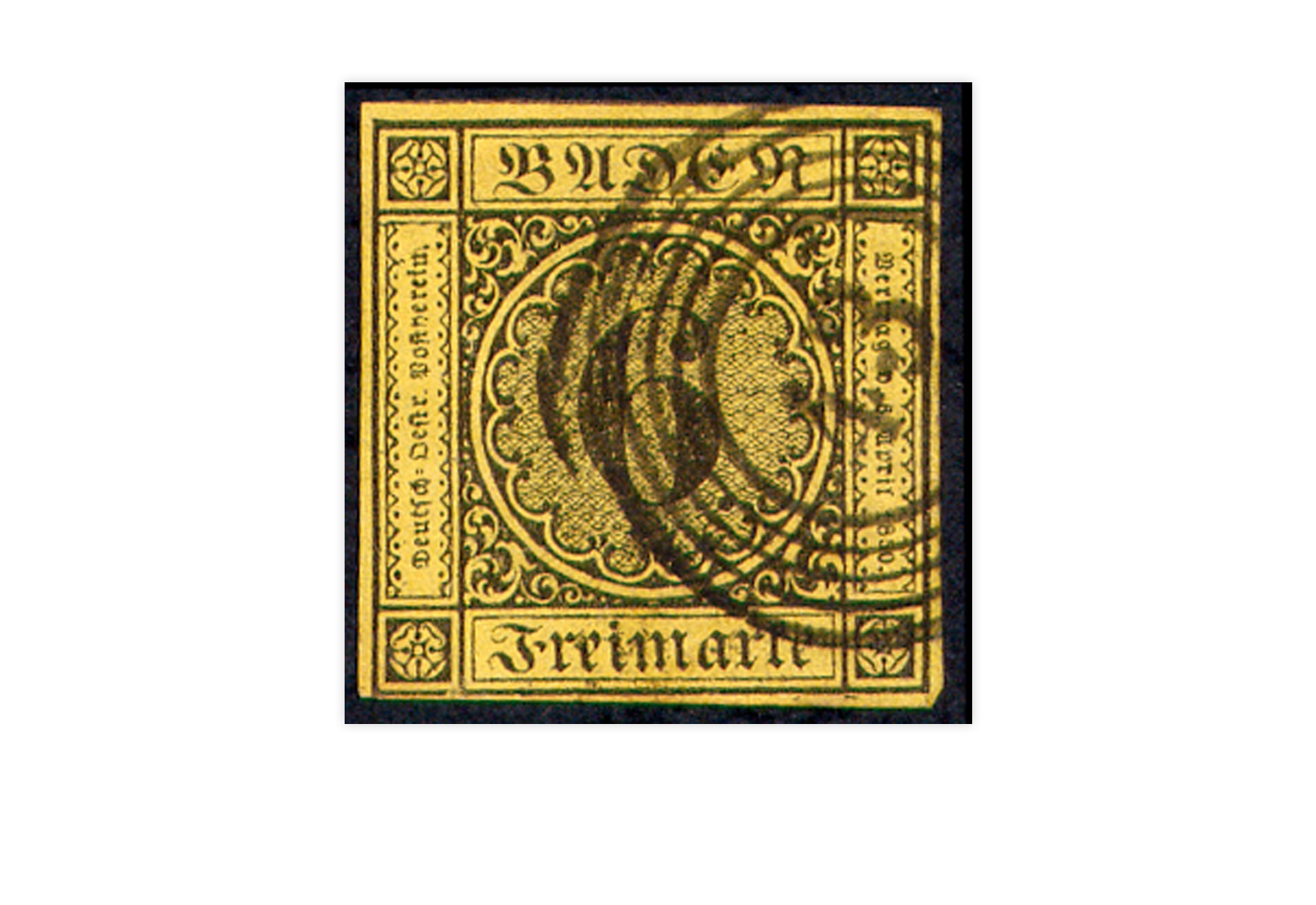 Briefmarke Altdeutschland Baden Freimarke 1853 Michel-Nr. 7 gestempelt