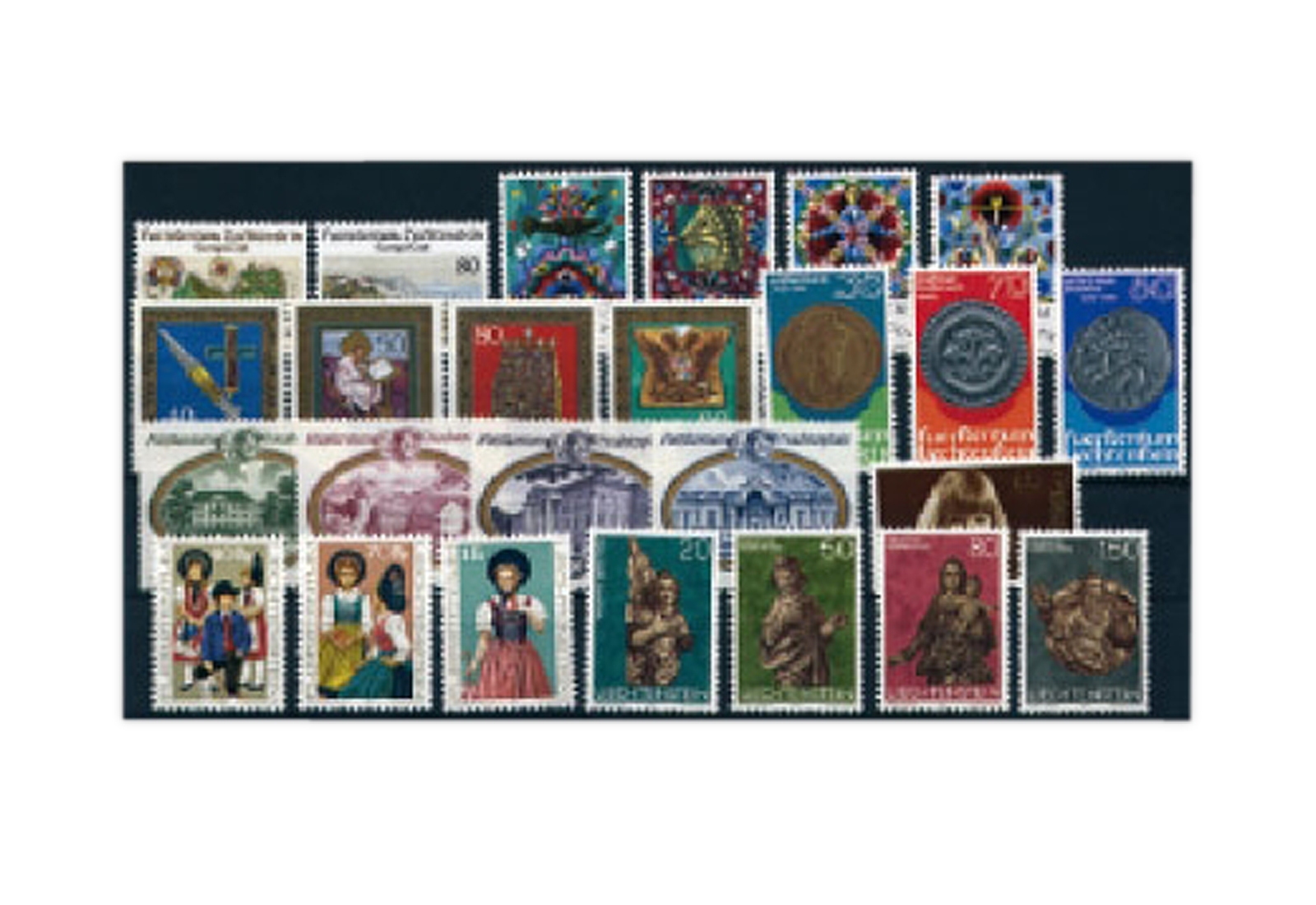 Liechtenstein Jahrgang 1977 gestempelt