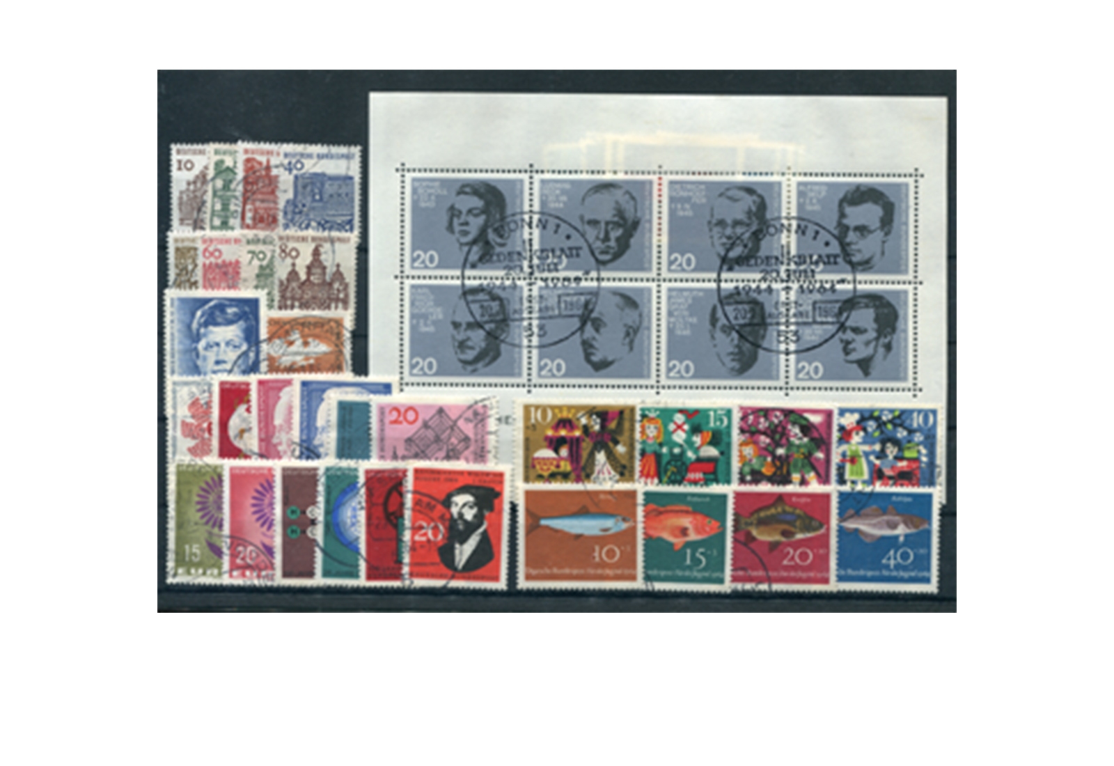 BRD 1964 Jahrgangsatz Mi.Nr. 412-461 gestempelt