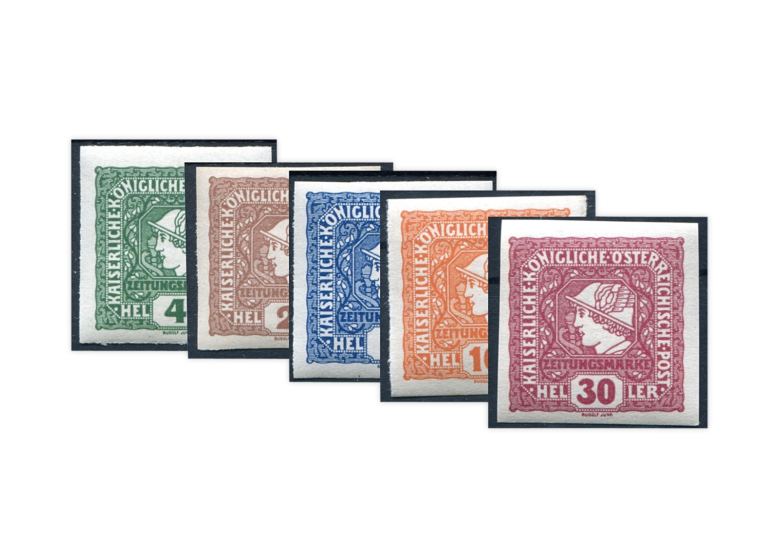 Kaiserreich Österreich Mi.Nr. 212/216 gestempelt