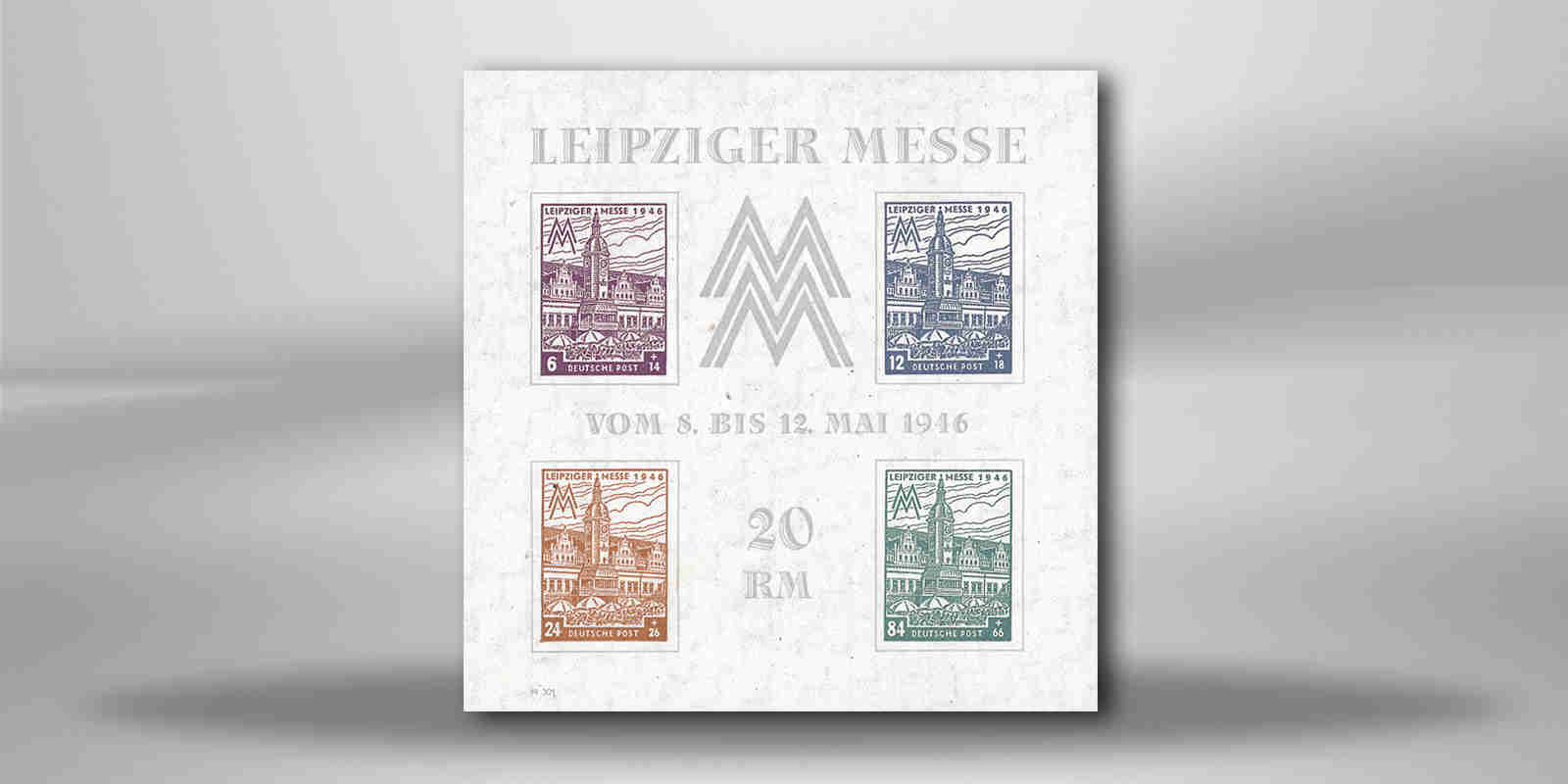 SBZ Block 5 X postfrisch Leipziger Messe 1946