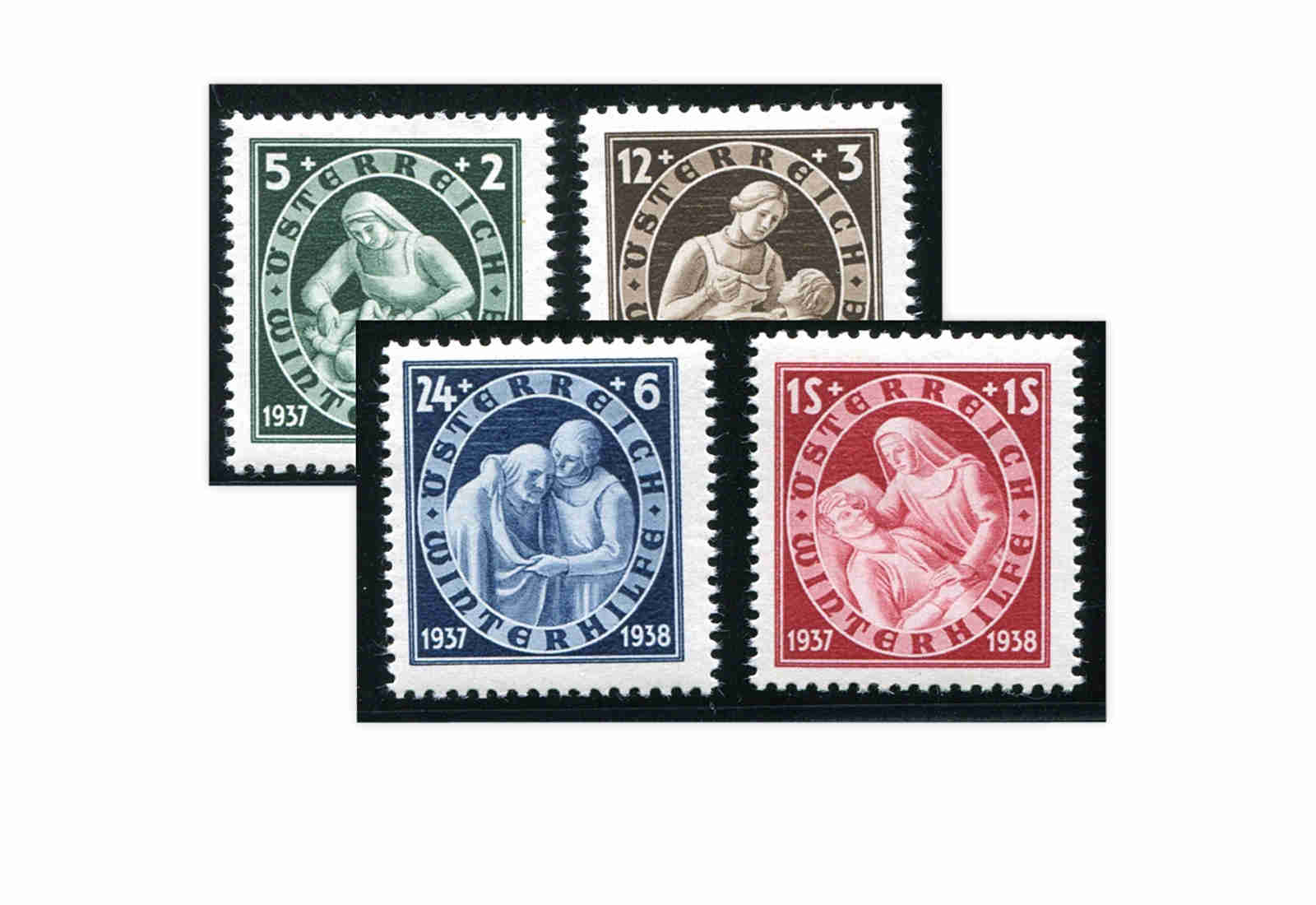 1. Republik Österreich Mi.Nr. 642/645 gestempelt