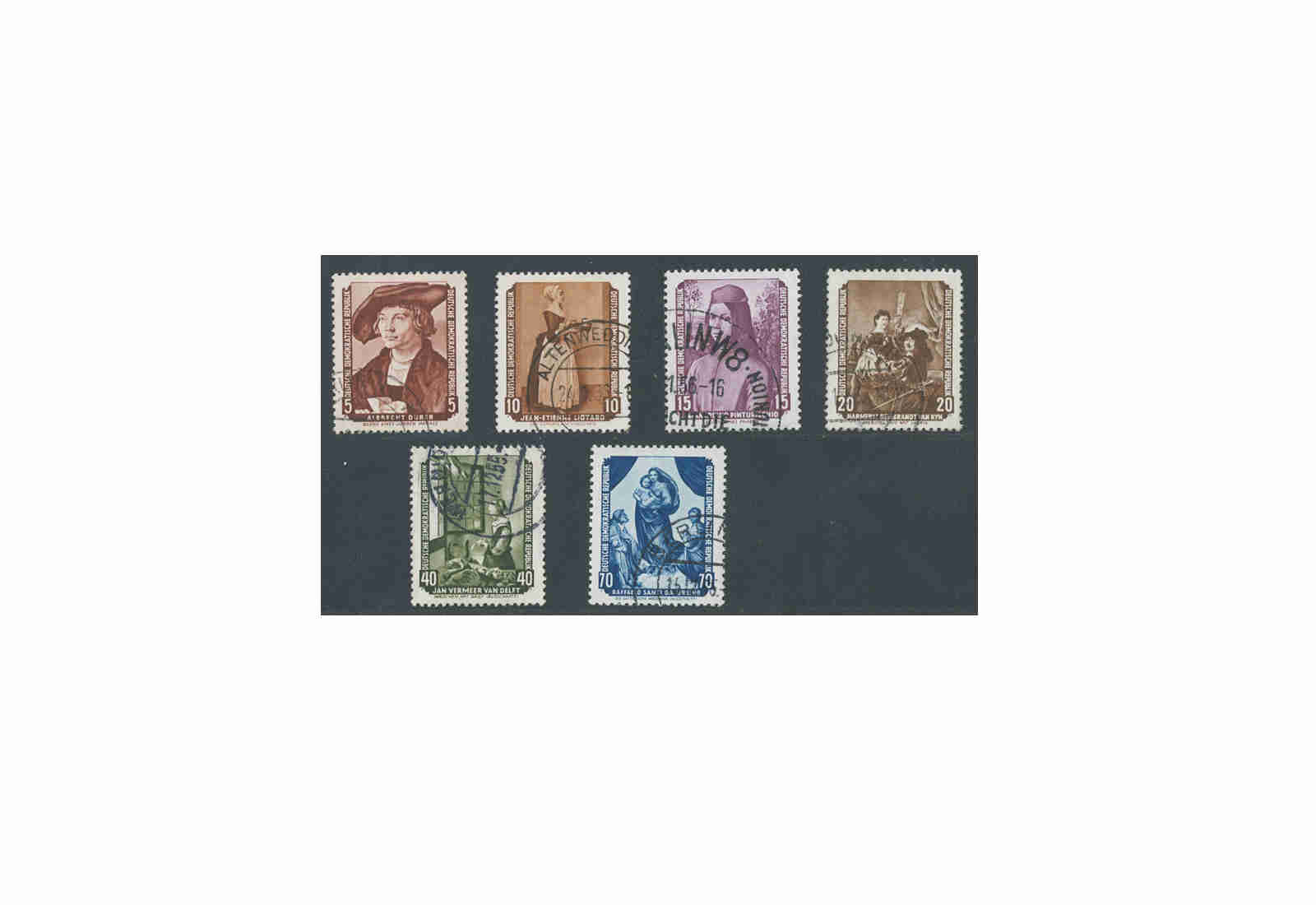 Briefmarken DDR Mi. Nr. 504/09 Gemälde gestempelt