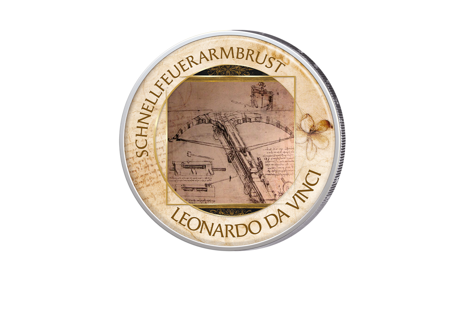 2 Euro Schnellfeuer-Armbrust Serie-Kunst I mit Farbapplikation