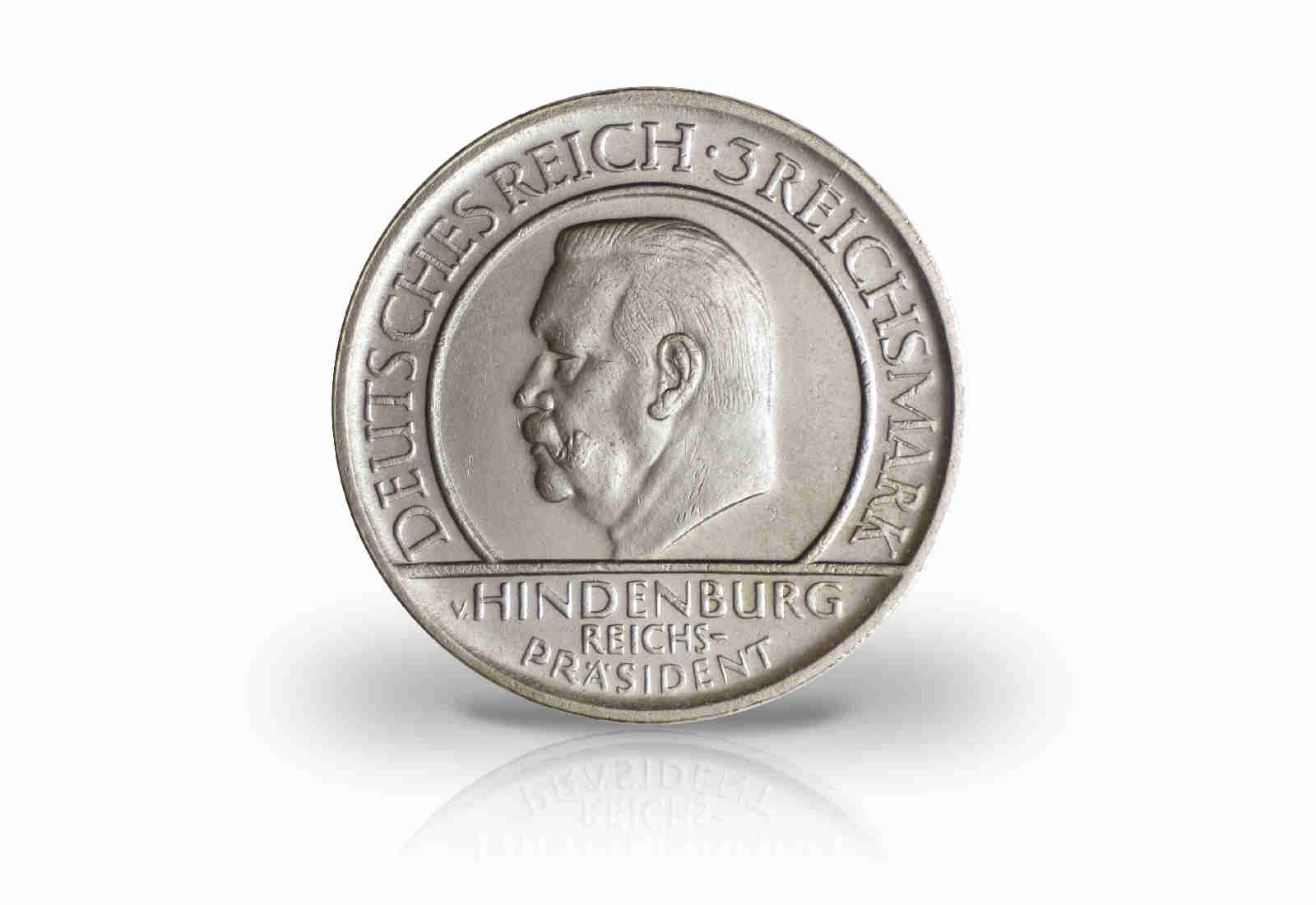 3 Reichsmark 1929 Weimarer Republik 10 Jahre Weimarer Verfassung Jaeger-Nr. 340