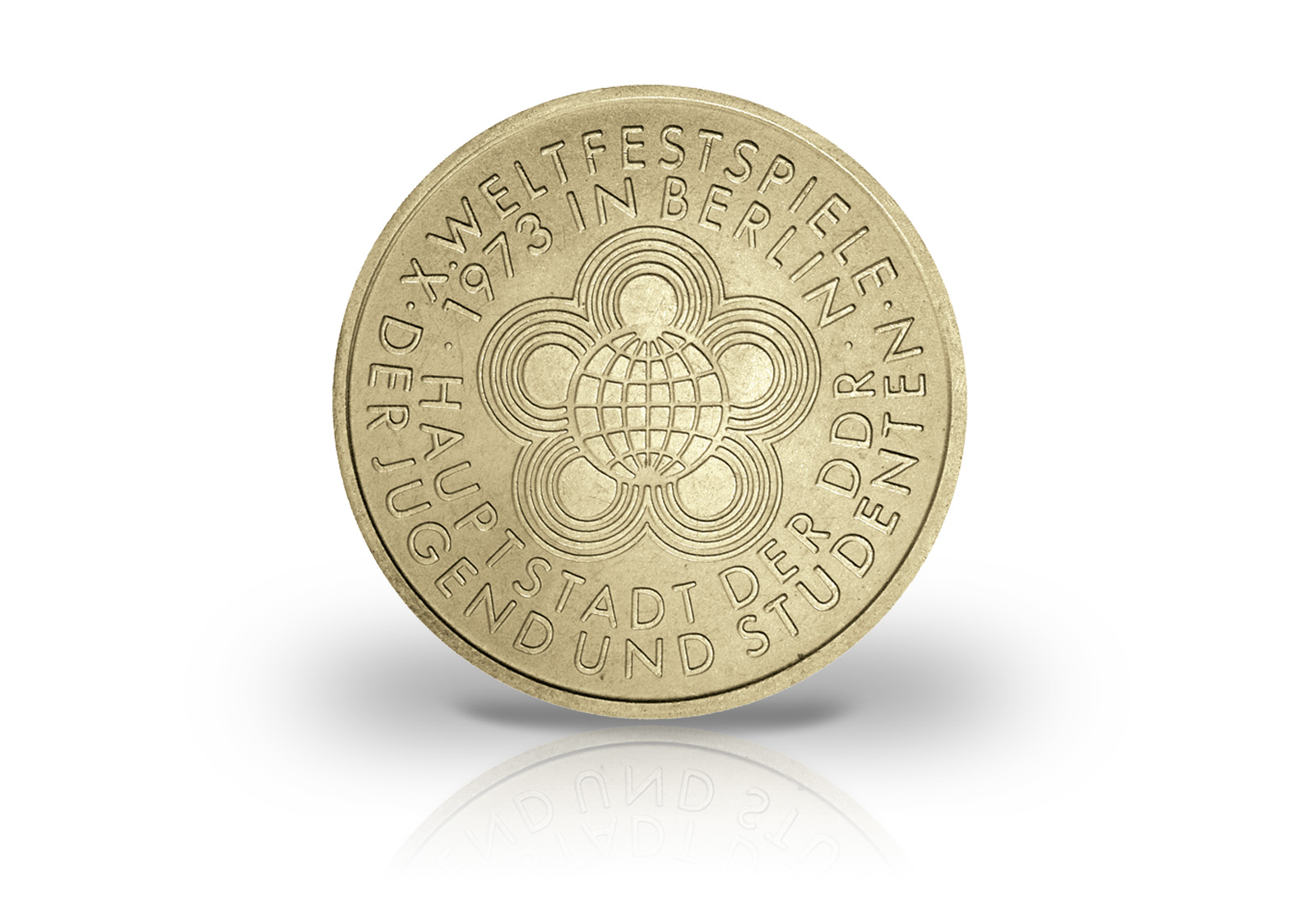 10 Mark Gedenkmünze 1973 DDR Weltspiele Jugend Jaeger-Nr. 1545