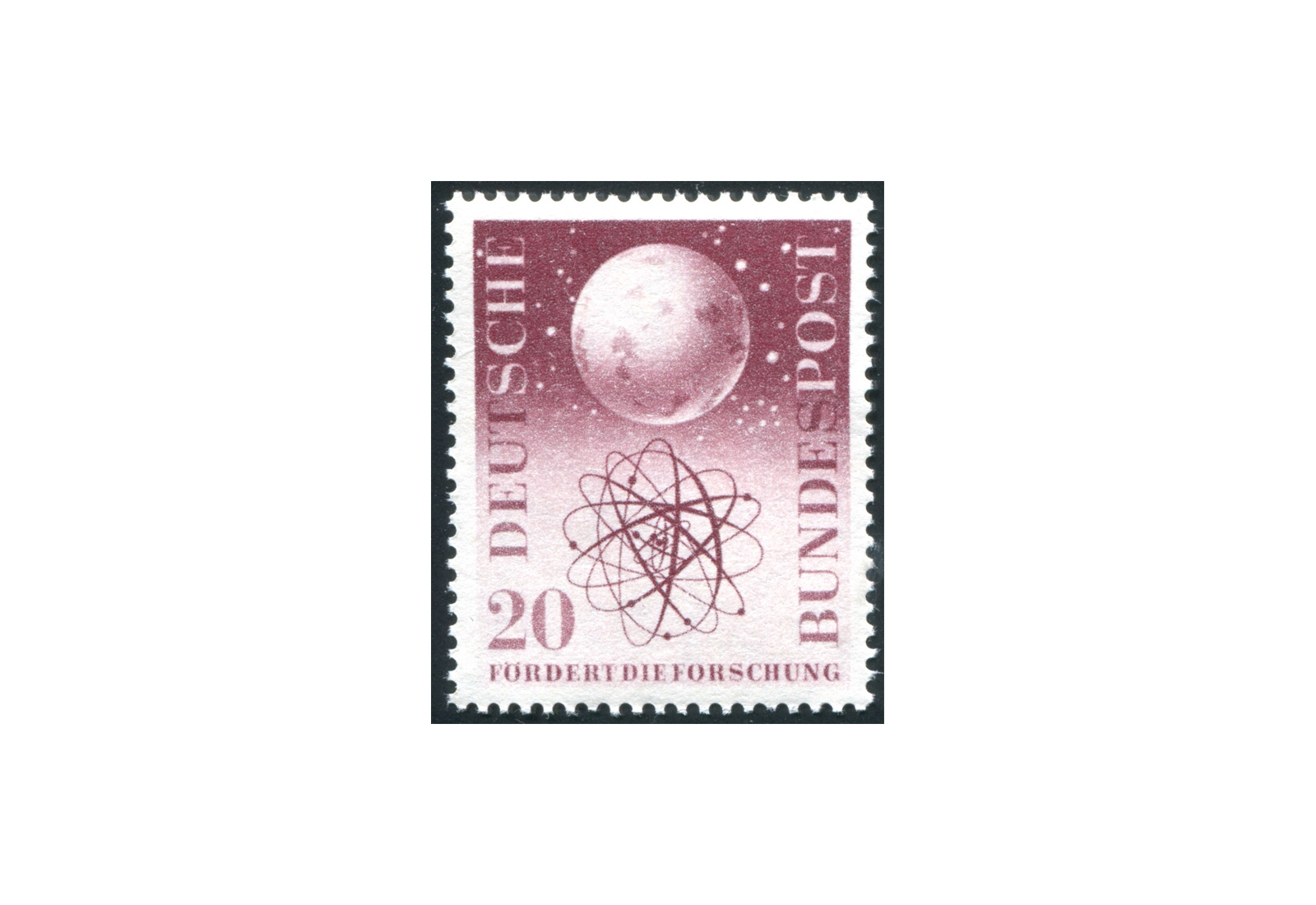 Briefmarke BRD Forschungsförderung 1955 Michel-Nr. 214 postfrisch