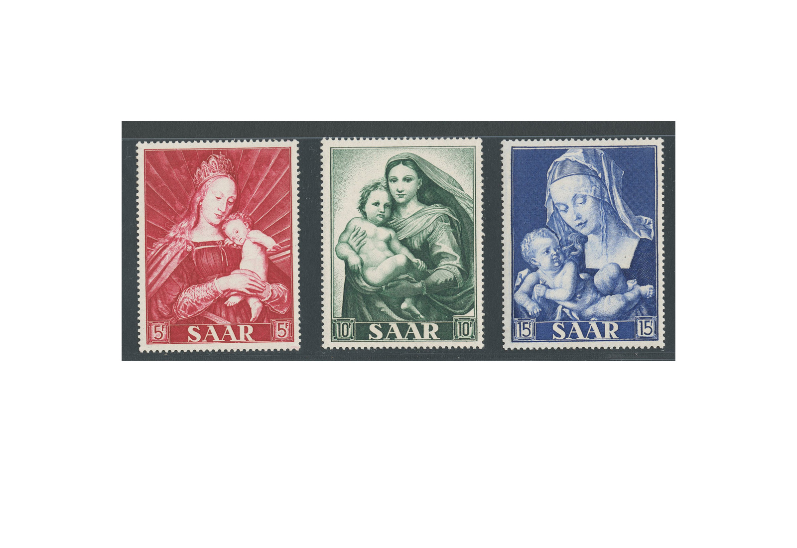 Saar MiNr.: 351-353 gest.