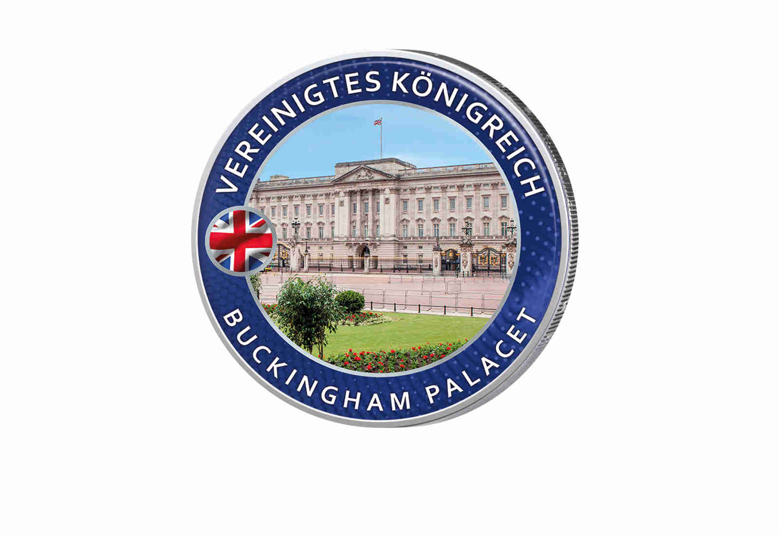 2 Euro mit Farbapplikation Buckingham Palace - Highlights rund um den Globus