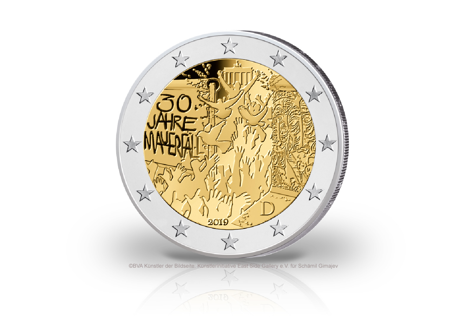 2 Euro 2019 Deutschland 30 Jahre Mauerfall Prägestätte unserer Wahl