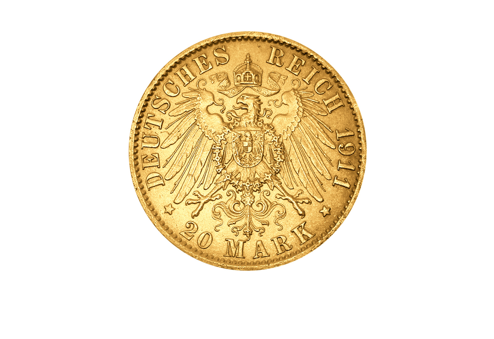 20 Mark Gold 1906 Hessen Ernst Ludwig Kaiserreich Jaeger-Nr. 226