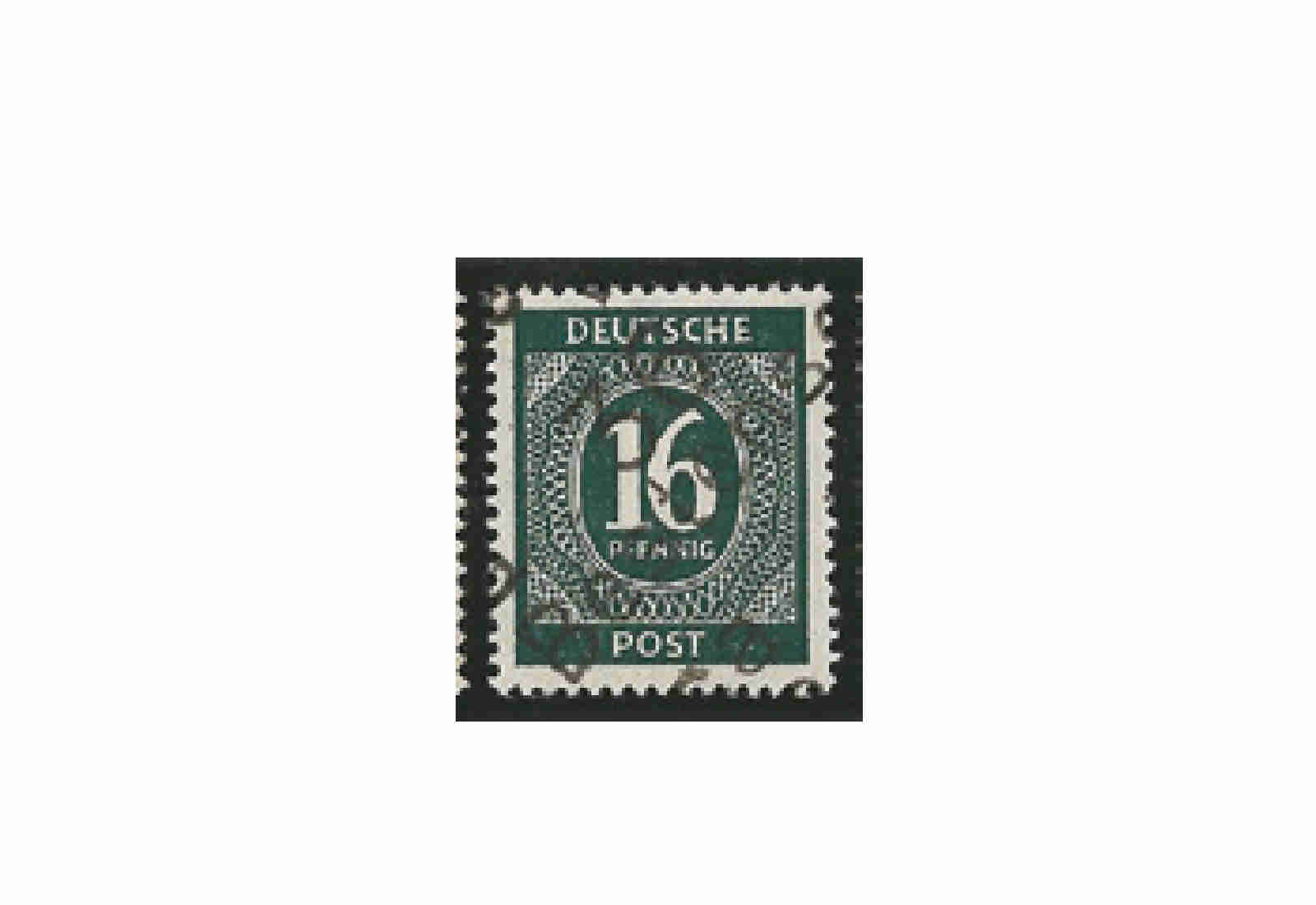 SBZ Bezirkshandstempel - Ziffernausgaben Michel Nr. I k postfrisch geprüft