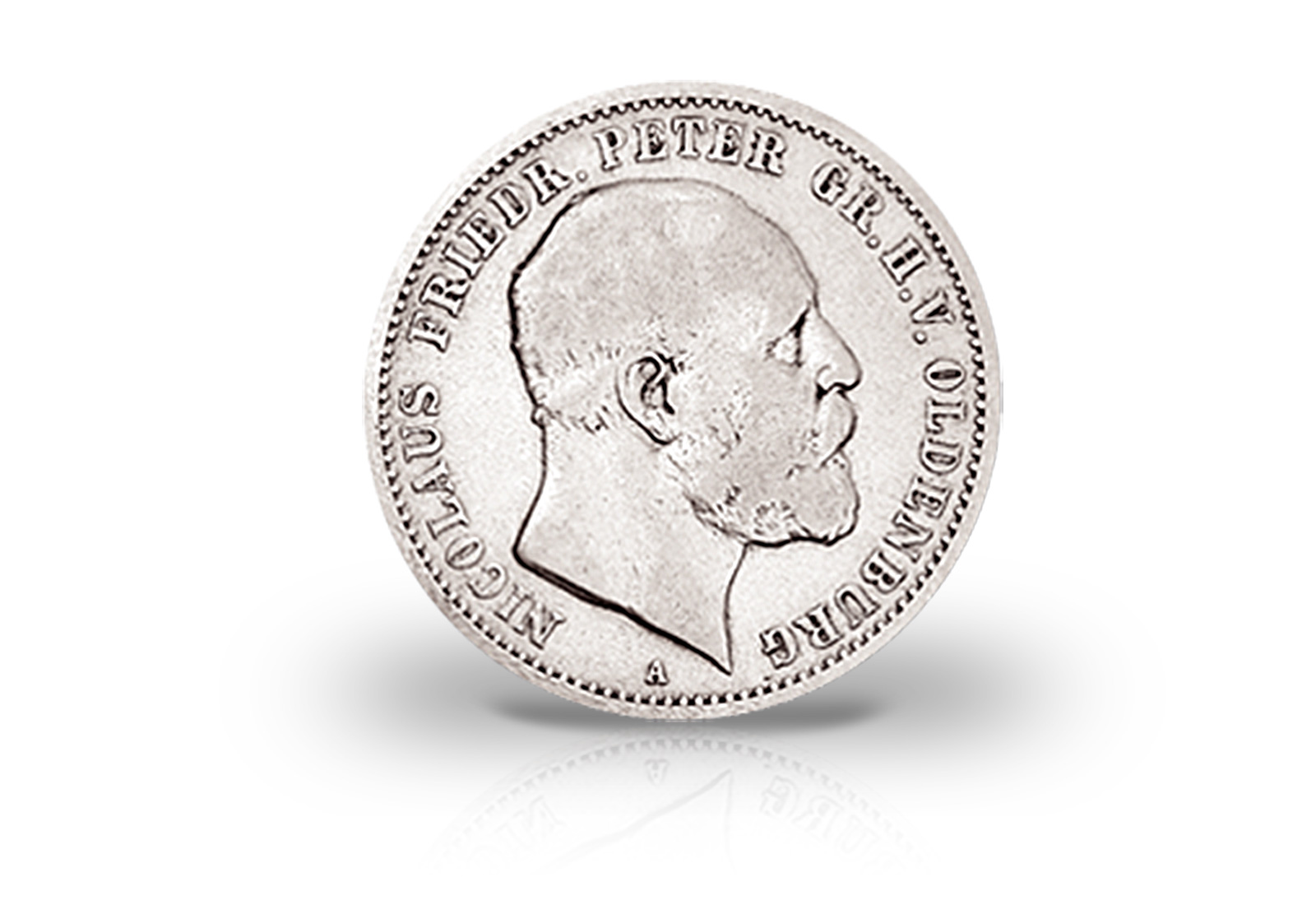 2 Mark 1891 Deutsches Kaiserreich Oldenburg Nicolaus Friedrich Peter Jaeger-Nr. 93