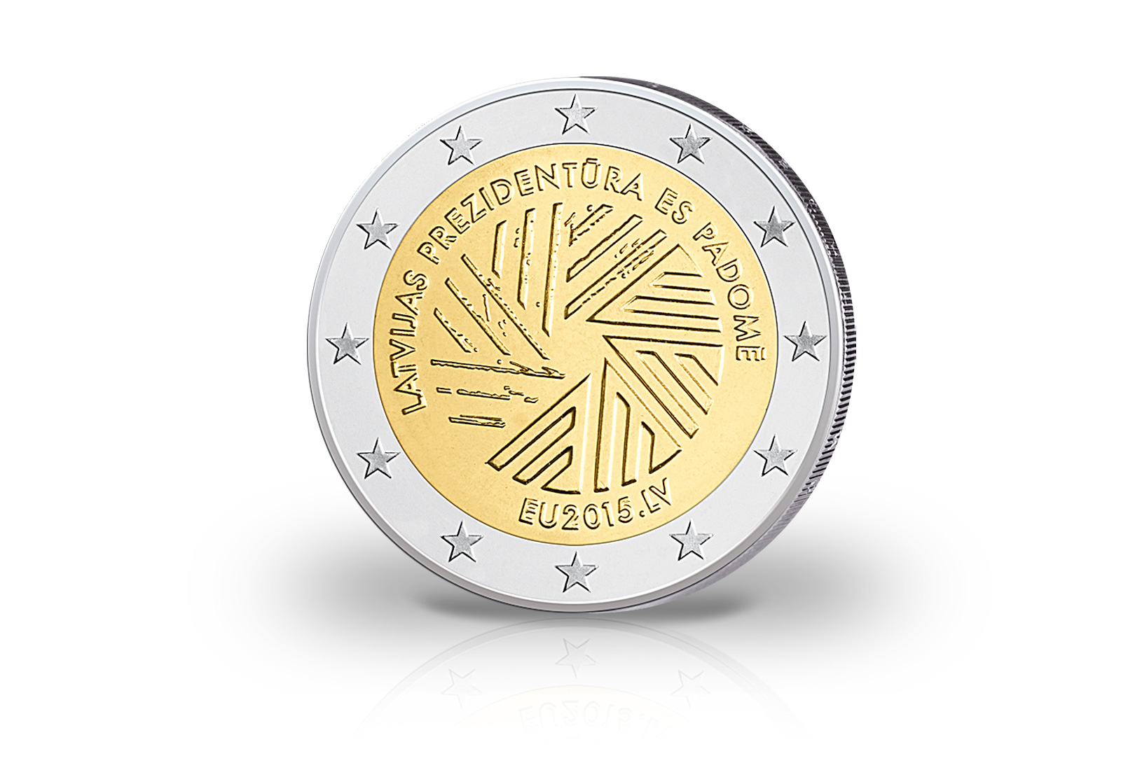 2 Euro 2015 Lettland Vorsitz Lettlands im EU Rat bfr.