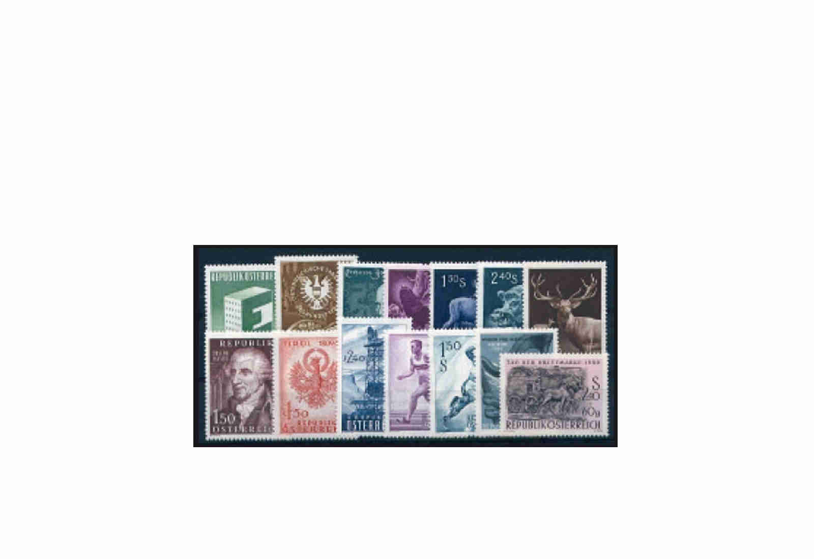 Briefmarken Österreich Jahrgang 1959 Michel-Nr.1059-1072 gestempelt