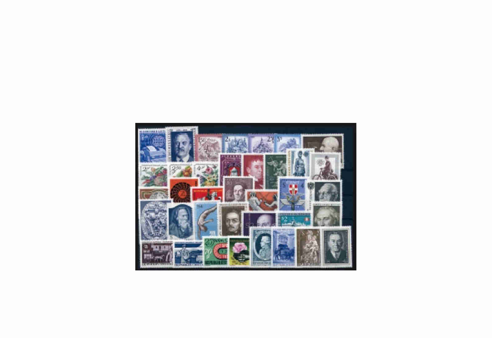Briefmarken Österreich Jahrgang 1974  Michel-Nr. 1437-1473 gestempelt