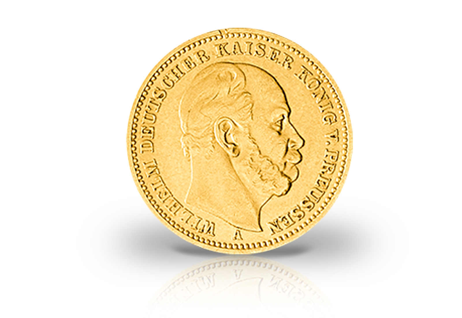 20 Mark Goldmünze 1874-1888 Deutsches Kaiserreich Preußen Kaiser Wilhelm I. Jaeger-Nr. 246