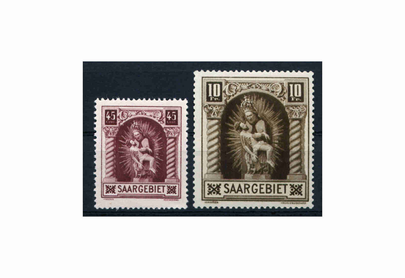 Briefmarke Saar 102/03 **