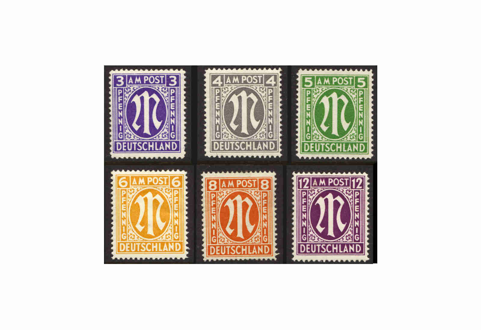 AM-Post Brit. Dr. Mi.Nr. 10/15 gestempelt