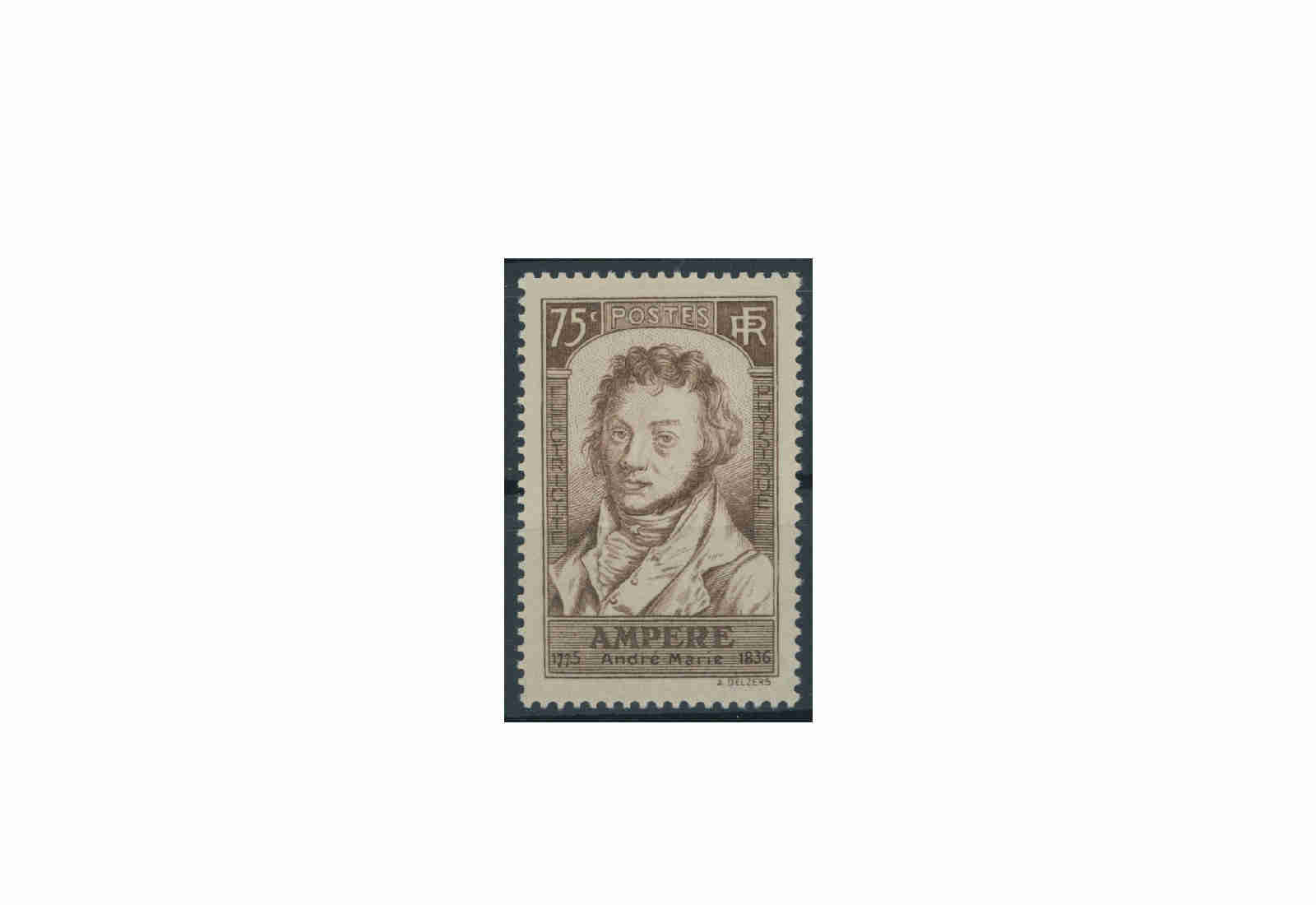 Briefmarke Frankreich 100. Todestag von André Marie Ampère 1936 Michel-Nr. 313 postfrisch