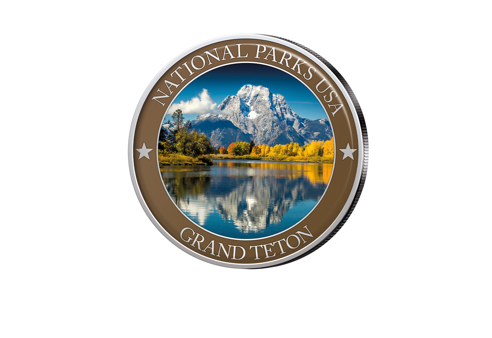 1/2 Dollar USA Grand Teton Serie National Parks USA mit Farbapplikation