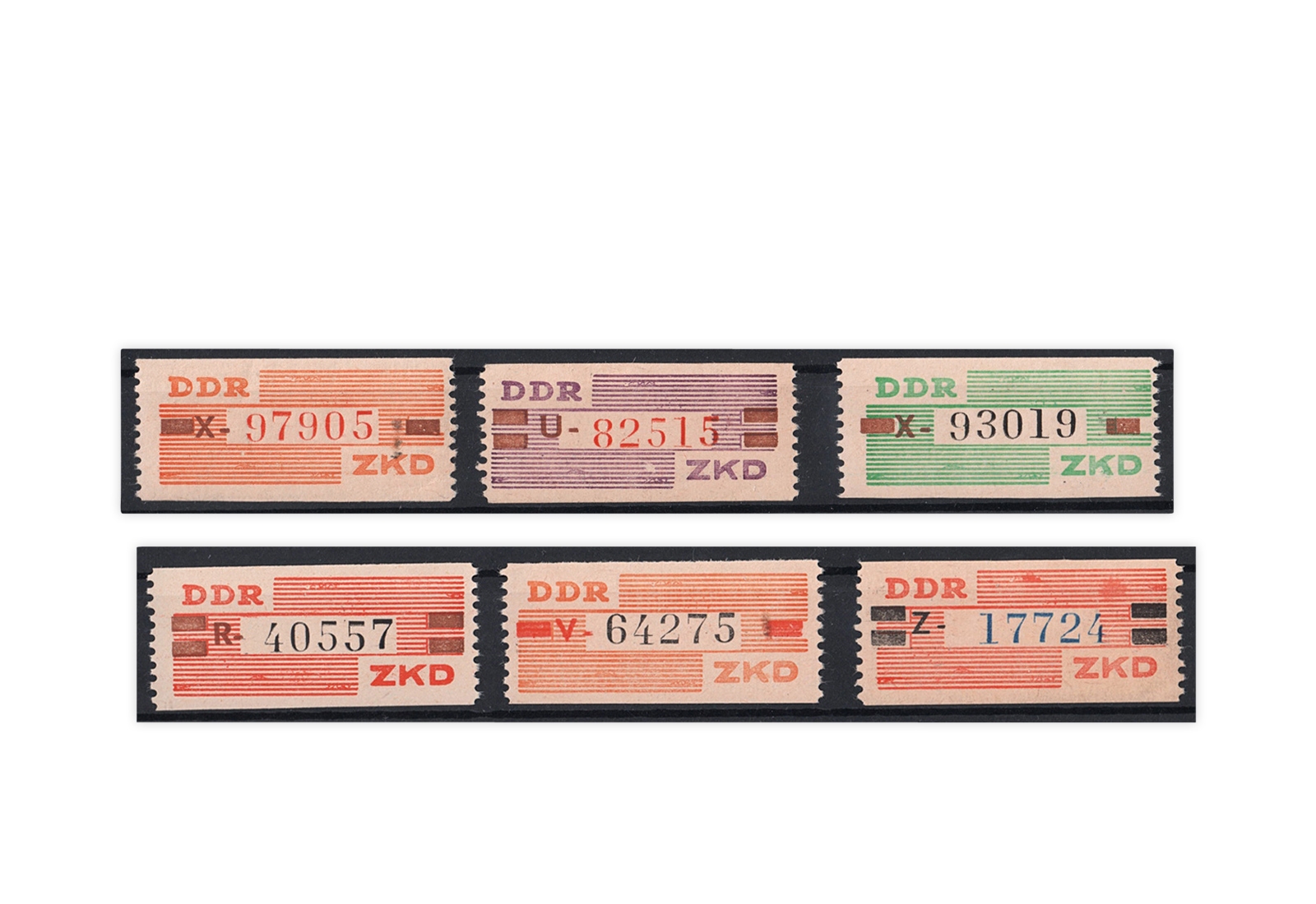DDR Dienstmarken Dienst B 1/15 gestempelt