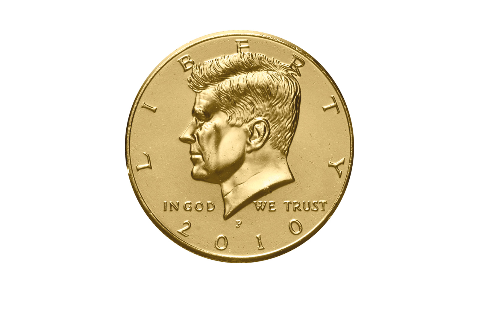 ½ Kennedy-Dollar USA mit Farbapplikation John F. Kennedy