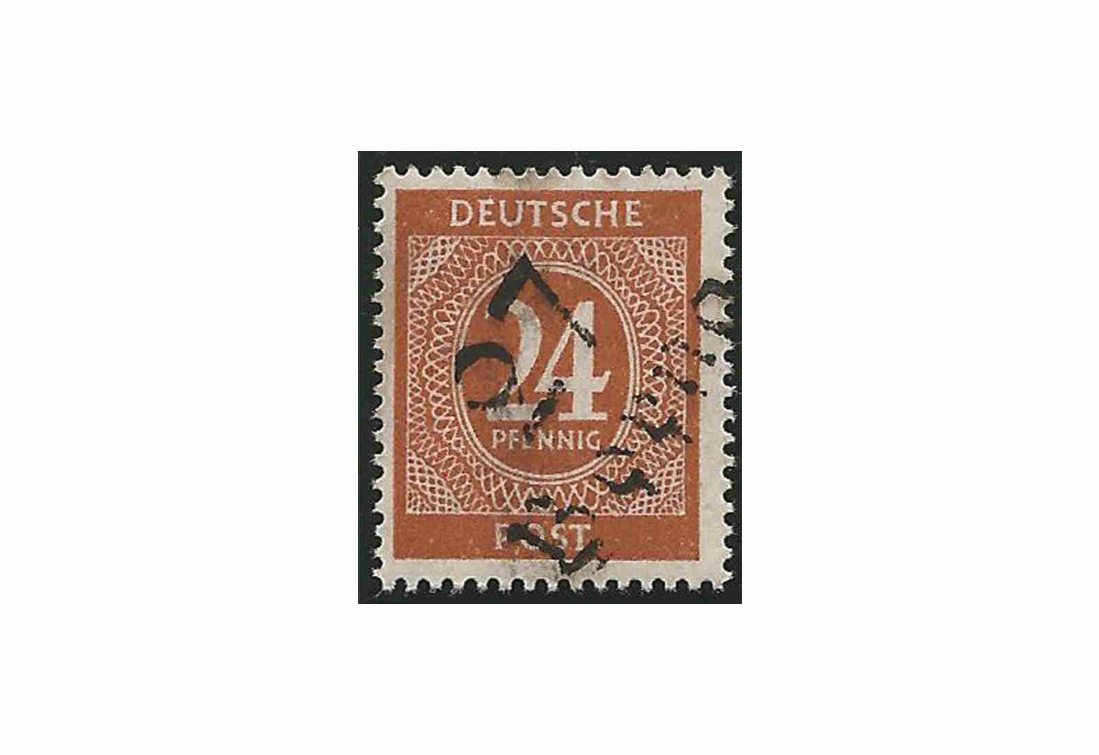 SBZ Bezirkshandstempel - Ziffernausgaben Michel Nr. I m postfrisch geprüft