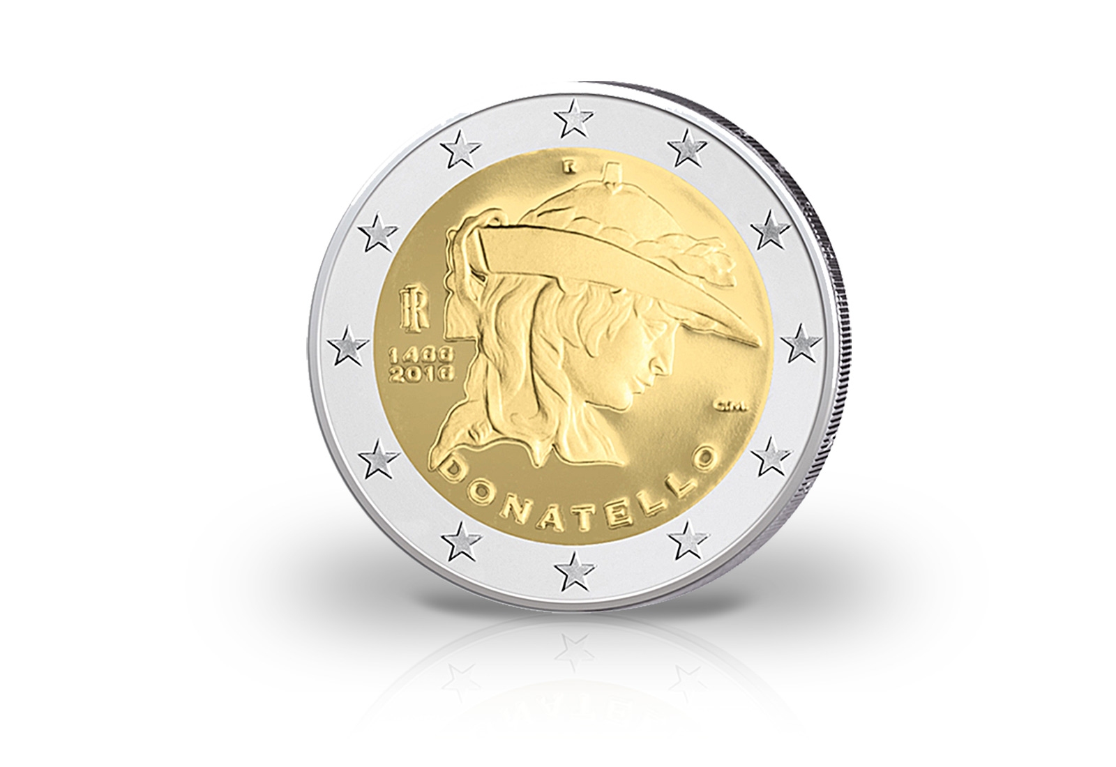 2 Euro 2016 Italien 550. Todestag von Donatello